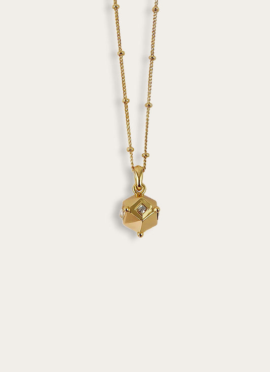 Lucky Cube Charm Necklace